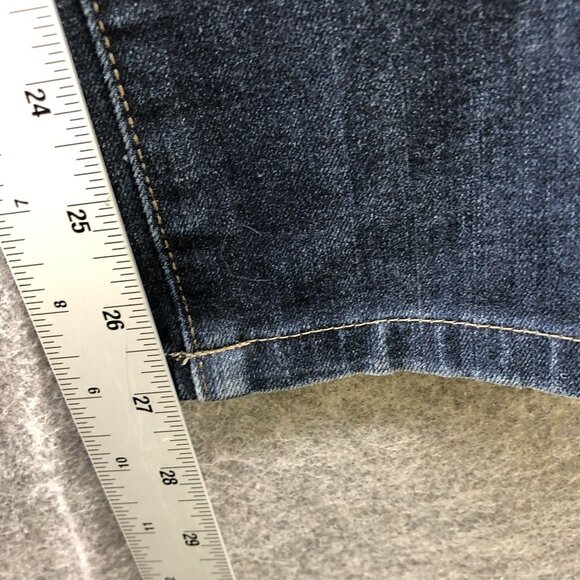 Uniqlo Skinny Fit Jeans Mens 30x27 Dark Wash Blue Stretch - Picture 9 of 10